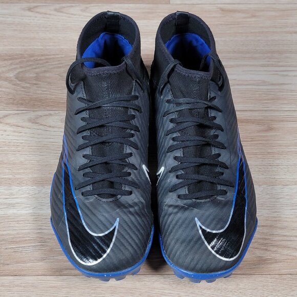 Nike Zoom Mercurial Superfly 9 Academy TF Soccer Shoes Mens 7 Black DJ5629-040 - Picture 3 of 9